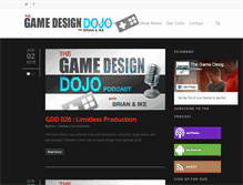 Tablet Screenshot of gamedesigndojo.com